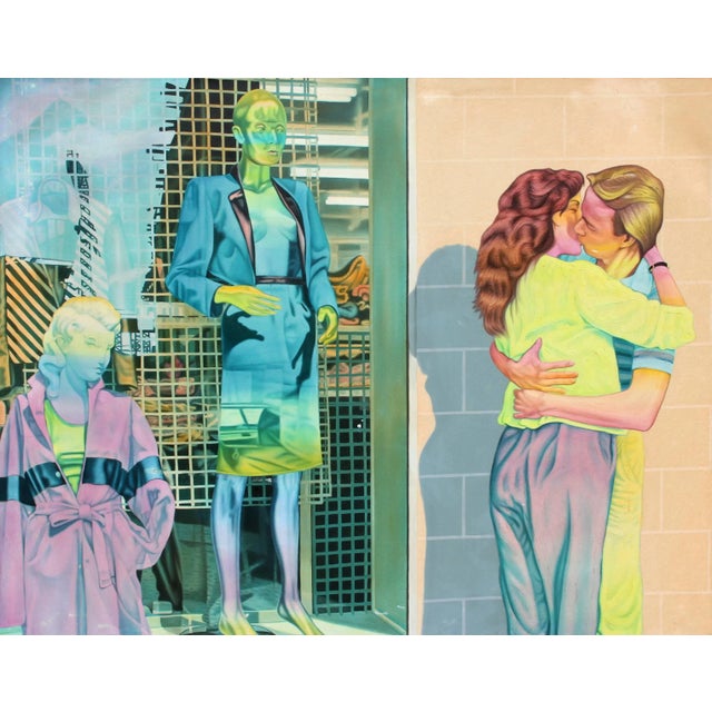 Pop Art Edd Meyers, a Kiss, Painting For Sale - Image 3 of 3