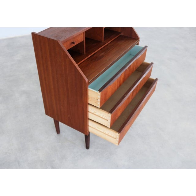 Vintage Danish Secretaire in Teak, 1960s For Sale - Image 6 of 9
