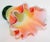 Mid 20th Century Murano Orange Freeform Handkerchief Footed Vase For Sale - Image 10 of 13