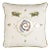 Schumacher x Backdrop Reptilia Embroidery Pillow In Bright Multi on Ivory For Sale