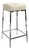 Pasargad Home Safari Cowhide Bar Stool with Silver Steel Legs For Sale