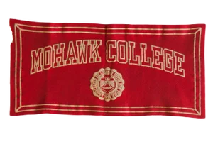 Vintage Mohawk College Felt Banner
