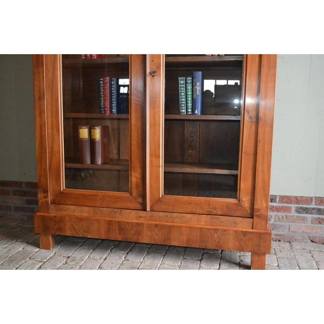 Antique Cherry Wood Bookcase For Sale - Image 4 of 11