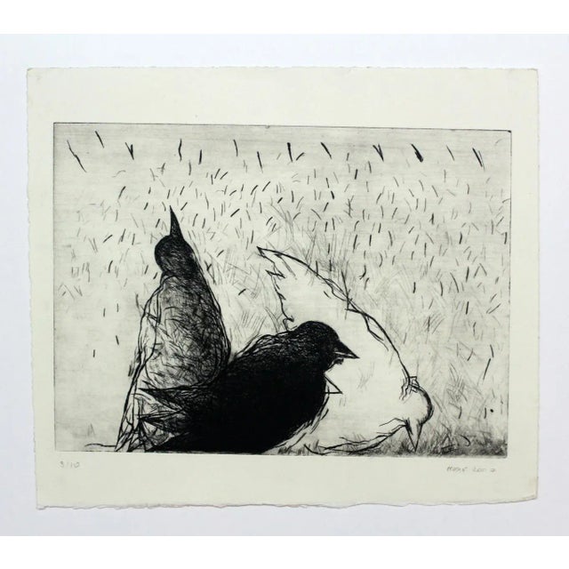 Anna Mikke, Birds, Etching on Paper, 2007 For Sale - Image 4 of 8