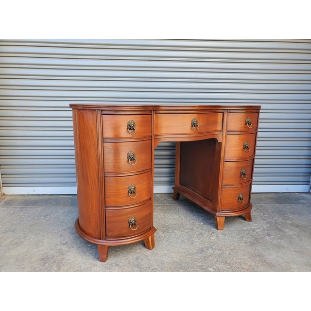 1940s 1940s Mahogany Desk For Sale - Image 5 of 15