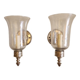 1990s Glass Bell Wall Sconce - a Pair For Sale