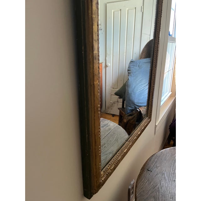 Green French Original Green Painted and Gilded Tremeau Mirror 19th Century For Sale - Image 8 of 9