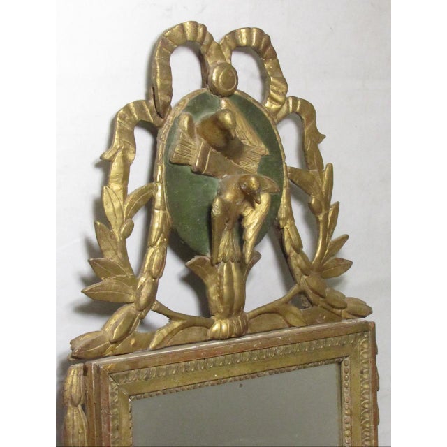 18th Century French Giltwood Marriage Mirror For Sale - Image 4 of 17