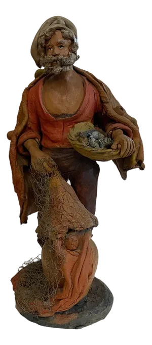 Terracotta Statue of Fisherman, 1990s