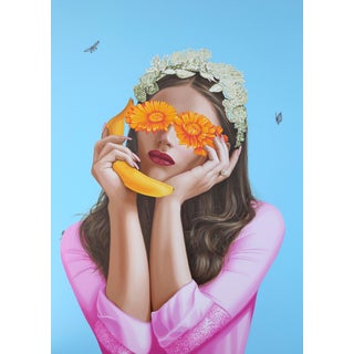 Telephone Talk, Painting by Carlos Gamez De Francisco For Sale