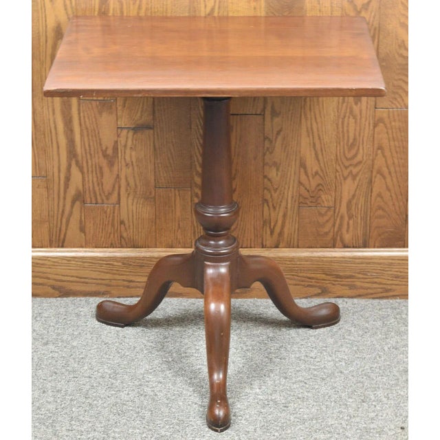Kittinger williamsburg mahogany table occasional table wa 1009. This tripod table was adopted from an antique found in the...