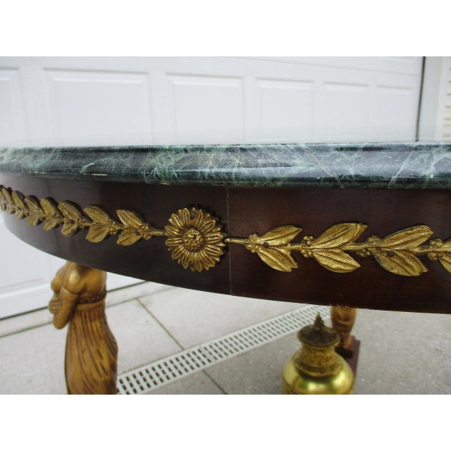 French Empire Style Gueridon Center or Grand Entryway Table For Sale - Image 11 of 12