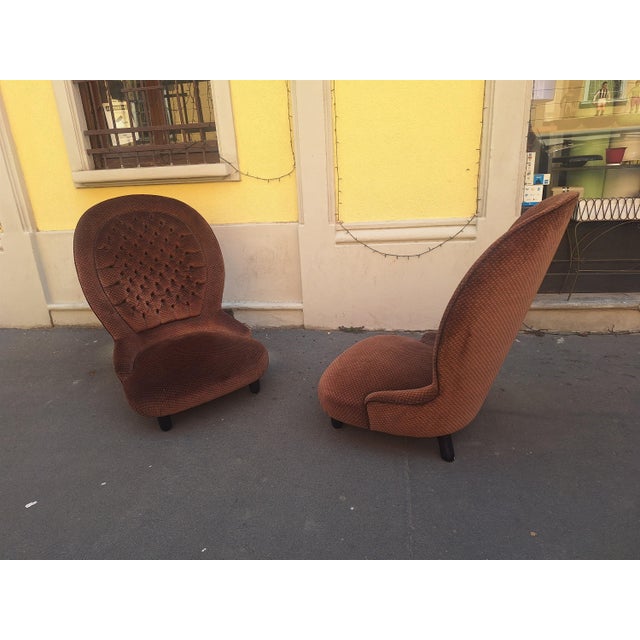 Mid-Century Modern Vintage Lounge Chairs by Luigi Caccia Dominioni for Azucena, 2009, Set of 2 For Sale - Image 3 of 18