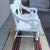 Antique White Painted Plank Seat Arm Chair, Pennsylvania, Circa 1860-1880 For Sale - Image 4 of 16