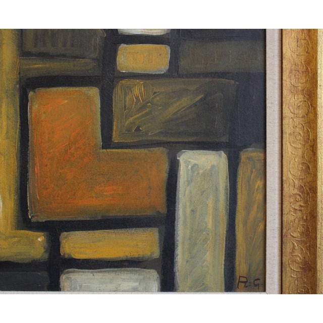 Postwar European Artist, The Vanguard Series Nr. XXIV Abstract Composition, 1950s-1970s, Oil on Board, Framed For Sale - Image 7 of 11