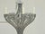 Silver 1920s French Four-Light Chandelier with Faceted Crystals and Beaded Strands For Sale - Image 8 of 12