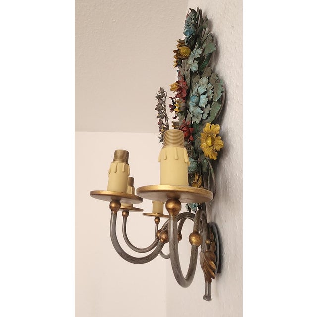 Large Vintage Ciani Firenze Wall Lamp, 1970s For Sale - Image 11 of 18