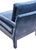 Vintage Newly Upholstered MCM Blue Velvet Parsons Chair For Sale - Image 10 of 11