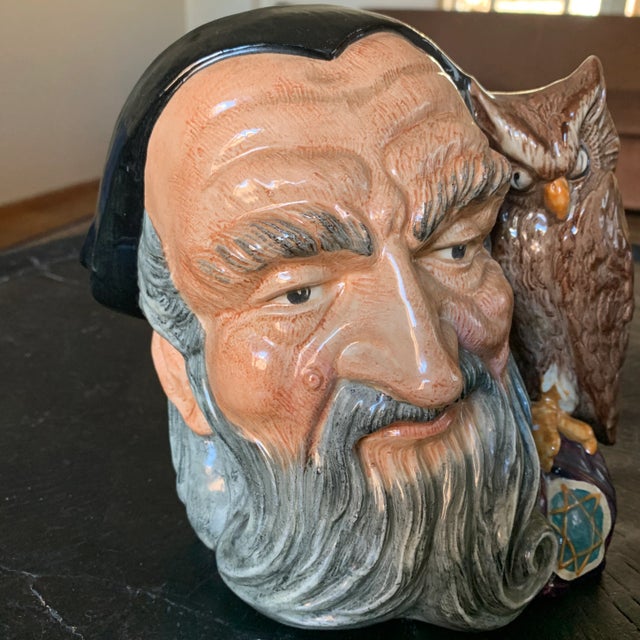 This large Merlin The Magician Toby mug by Royal Doulton is in excellent vintage condition. Pleasant character face with...