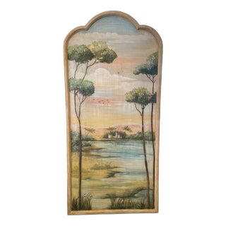 Landscape, 1890s, Oil Painting on Panel For Sale