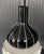 Vintage Black Glass Vase with White Trim, 1950s For Sale - Image 11 of 17