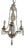 Crystal 4-Light Chandelier from Baccarat For Sale