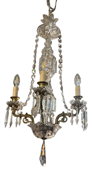 Crystal 4-Light Chandelier from Baccarat