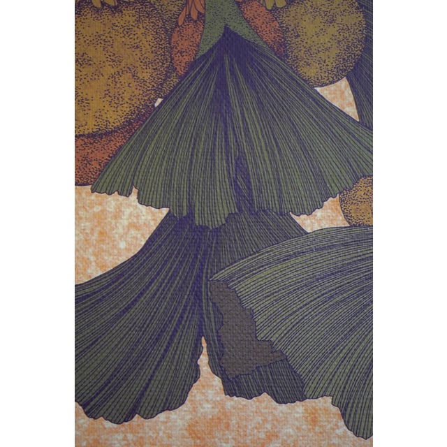 Mission Oak Arts & Crafts Ginko in Autumn Print For Sale In Philadelphia - Image 6 of 10