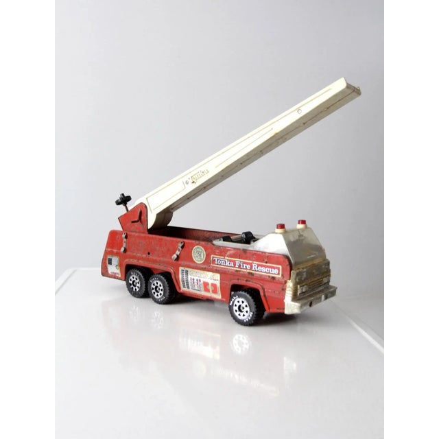 Industrial Vintage Tonka Toy Fire Truck For Sale - Image 3 of 12