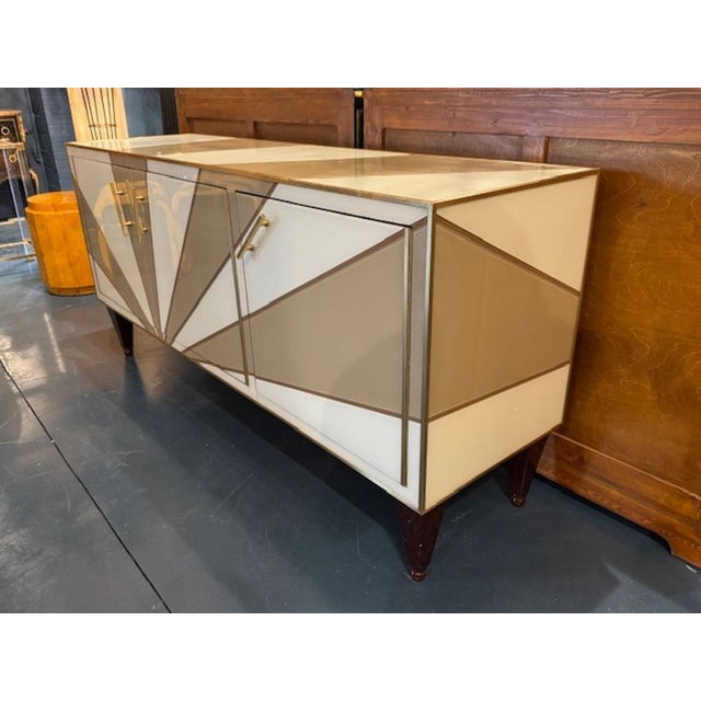 Modern Italian Two Tone Sideboard For Sale - Image 3 of 6