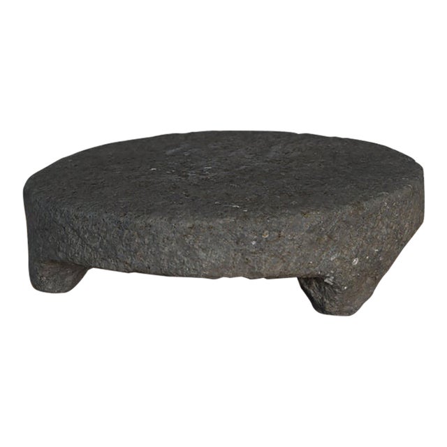 Antique Carved Stone Footed Riser For Sale