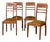 French Side Chairs, 1950s, Set of 4 For Sale
