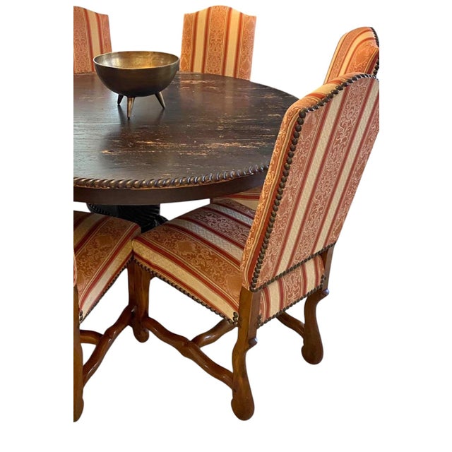 Set of 8 Attributed to Ralph Lauren Louis XIV Dining Chairs For Sale In Philadelphia - Image 6 of 10