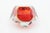 Modern Vintage Alessandro Mandruzzato Murano Faceted Sommerso Glass Bowl, Red, Yellow For Sale - Image 3 of 12