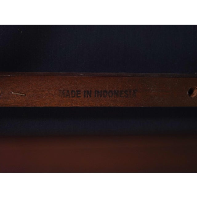 Baker Mahogany Leather Chippendale Window Bench For Sale - Image 14 of 17
