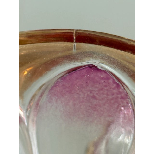 Orange Antique American Amberina Art Glass Butter Cheese Covered Dish 1880s For Sale - Image 8 of 13