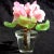 Mid 20th Century Vintage Murano Barovier Toso Pink Gold Flecks Italian Art Glass Leaf Bowl Vide-Poche With Mini Flower Pot Vase For Sale - Image 5 of 7