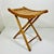 Tan Mid-Century Modern Boho Chic Americana Pine Folding Stool For Sale - Image 8 of 14