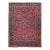 Antique Persian Sarouk Area Rug, Hand-Knotted Wool, Allover Floral Pattern, 9x11, Red & Navy For Sale