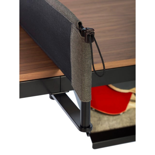 RS Barcelona You and Me Indoor Ping Pong Table, Walnut and Black For Sale In New York - Image 6 of 8