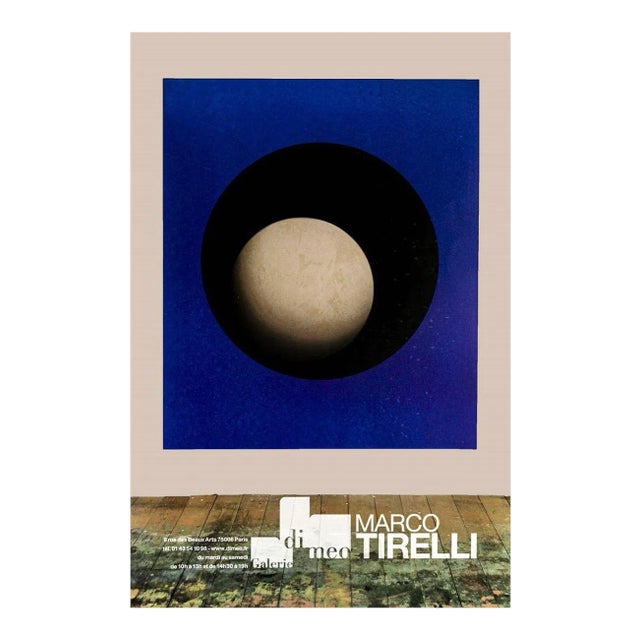 Vintage Exhibition Poster after Marco Tirelli, Galerie Di Meo, Paris, 2006 For Sale