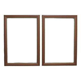 Pair of Wood Picture Frames Fits 14" X 21" Rabbet Opening For Sale