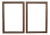 Pair of Wood Picture Frames Fits 14" X 21" Rabbet Opening For Sale
