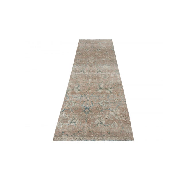 Persian Decorative Wool Vintage Tabriz Runner Rug - 2`9" X 9`11" For Sale - Image 3 of 6