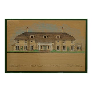 Johanson Residence Southampton, Long Island Pastel For Sale