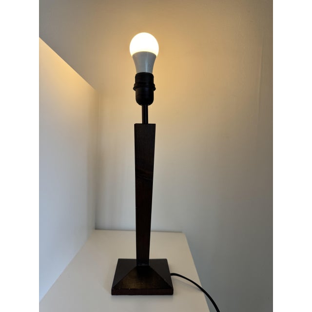 Wood Vintage Wooden Lamp, 1980s For Sale - Image 7 of 12