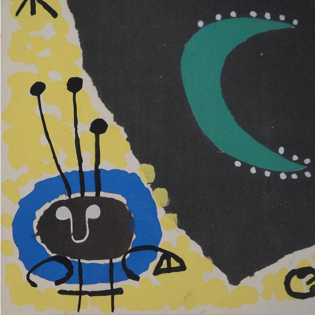 Joan Miro, Surreal Character, Lithograph For Sale - Image 4 of 6