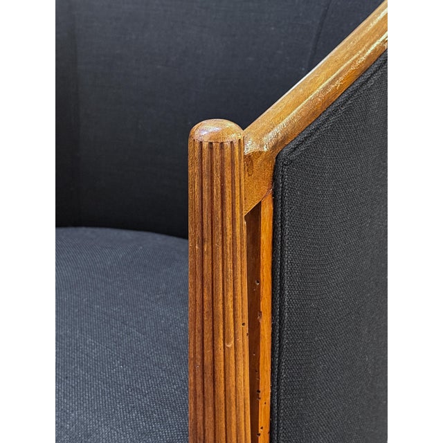 Pair of French Lounge Chairs in the Art Deco Style (Individually Priced) For Sale - Image 11 of 17