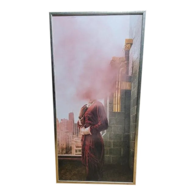 Contemporary Modern Abstract Rooftop City Scene Digital Media Art For Sale