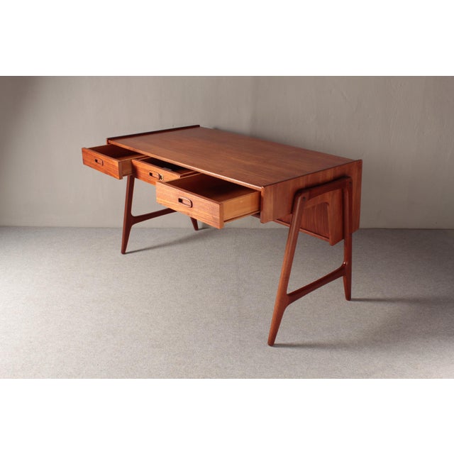 Teak Desk by Arne Wahl Iversen for O.M.F., 1960s For Sale - Image 14 of 18